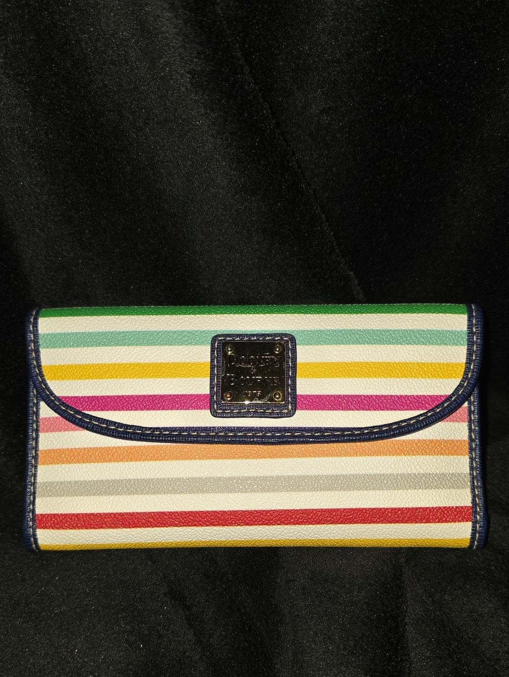 Dooney & Bourke Multicolor Striped Continental Wallet